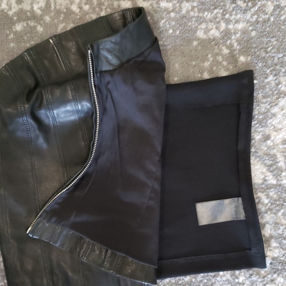 All Saints Leather zip corset - Picture 5 of 5